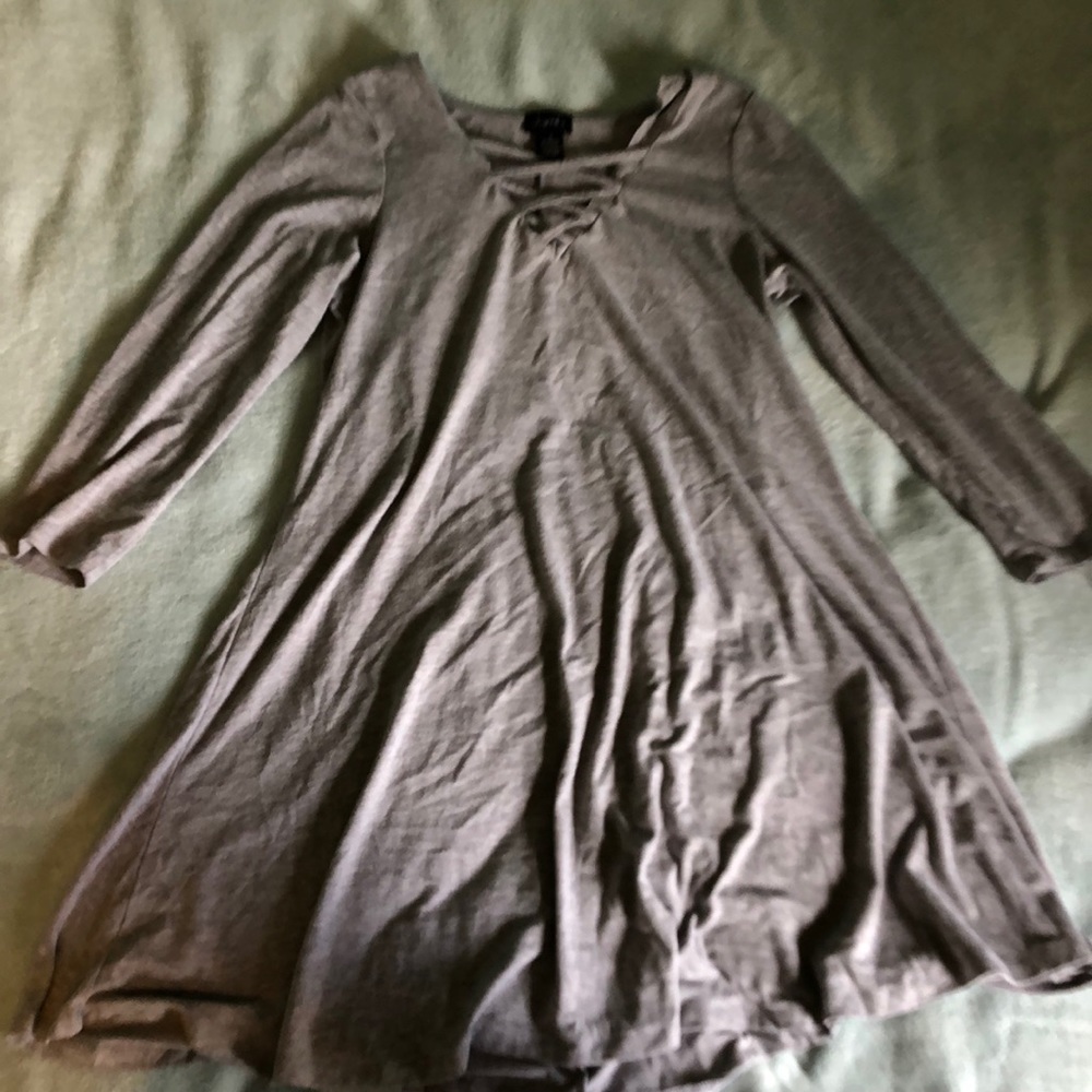 Small mid length gray dress
